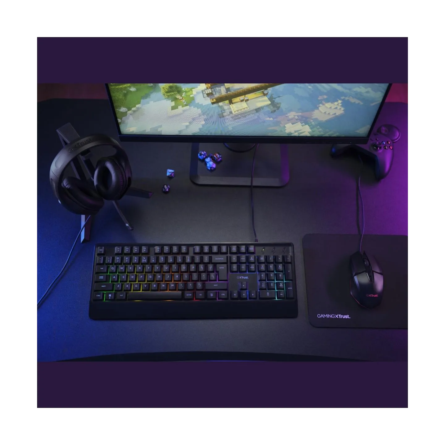 Trust KEYBOARD +MOUSE GXT792 QUADROX/4-IN-1 BUNDLE ENG 25155 TRUST