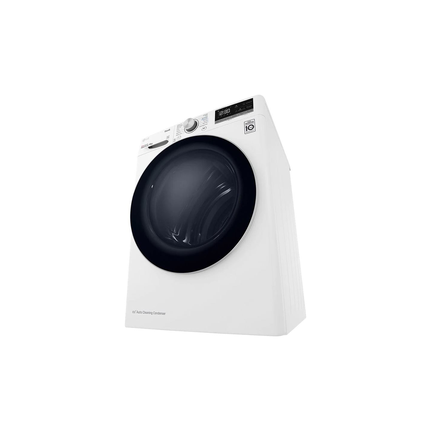 LG | Dryer Machine | RH80V3AV6N | Energy efficiency class D | Front loading | 8 kg | LED | Depth 69 cm | Wi-Fi | White