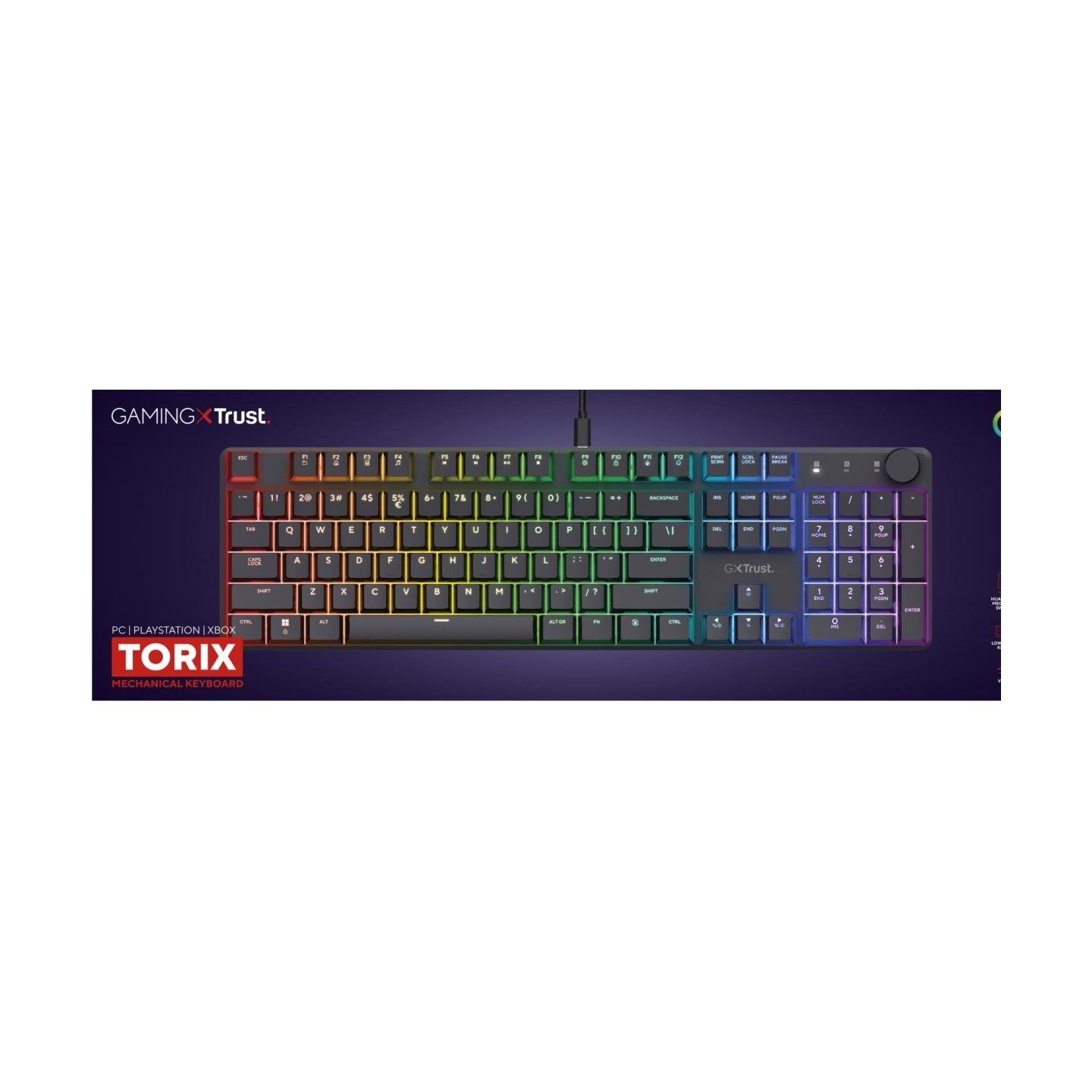 Trust KEYBOARD USB GXT866 TORIX/EN 24910 TRUST