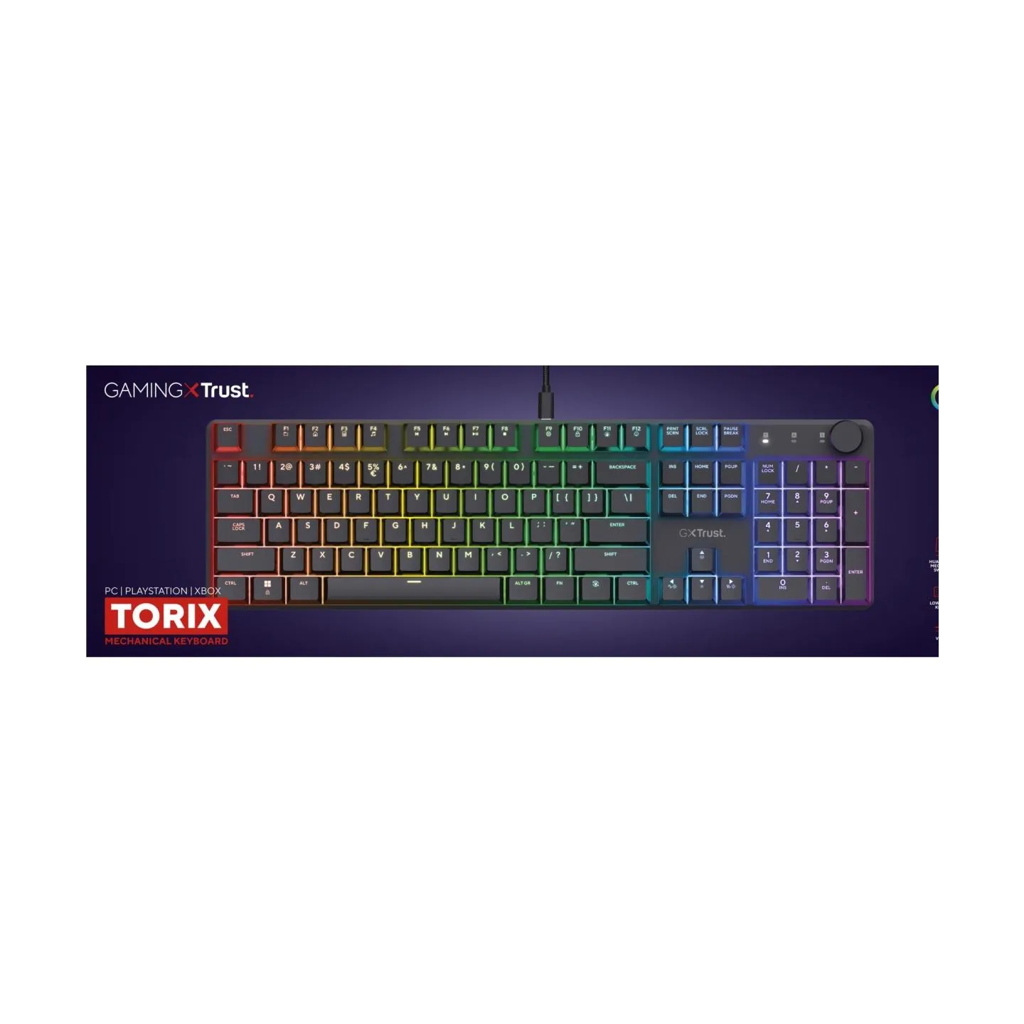 Trust KEYBOARD USB GXT866 TORIX/EN 24910 TRUST