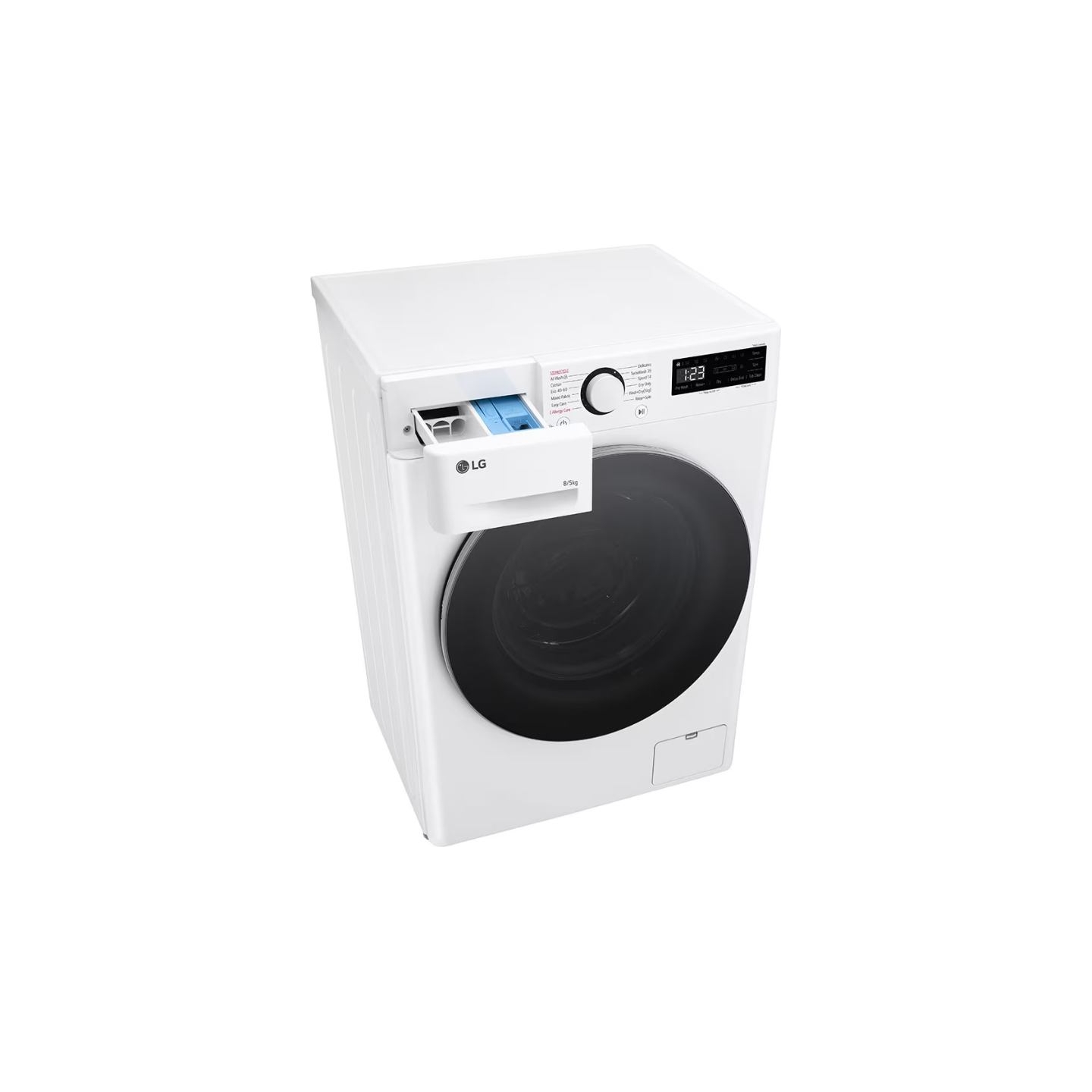 LG Washing machine with dryer | F2DR508S1W | Energy efficiency class A-10%/E | Front loading | Washing capacity 8 kg | 1200 RPM 