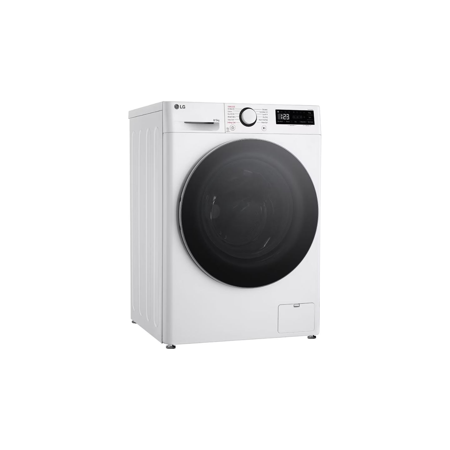 LG Washing machine with dryer | F2DR508S1W | Energy efficiency class A-10%/E | Front loading | Washing capacity 8 kg | 1200 RPM 