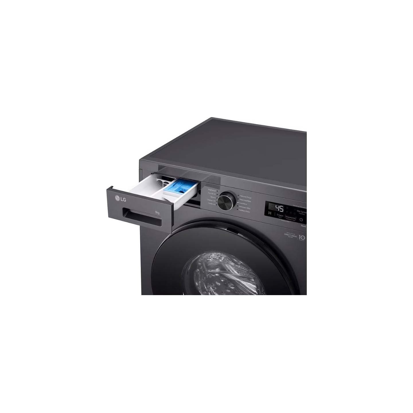 LG Washing machine | F4X1009NMB | Energy efficiency class A | Front loading | Washing capacity 9 kg | 1400 RPM | Depth 55 cm | W