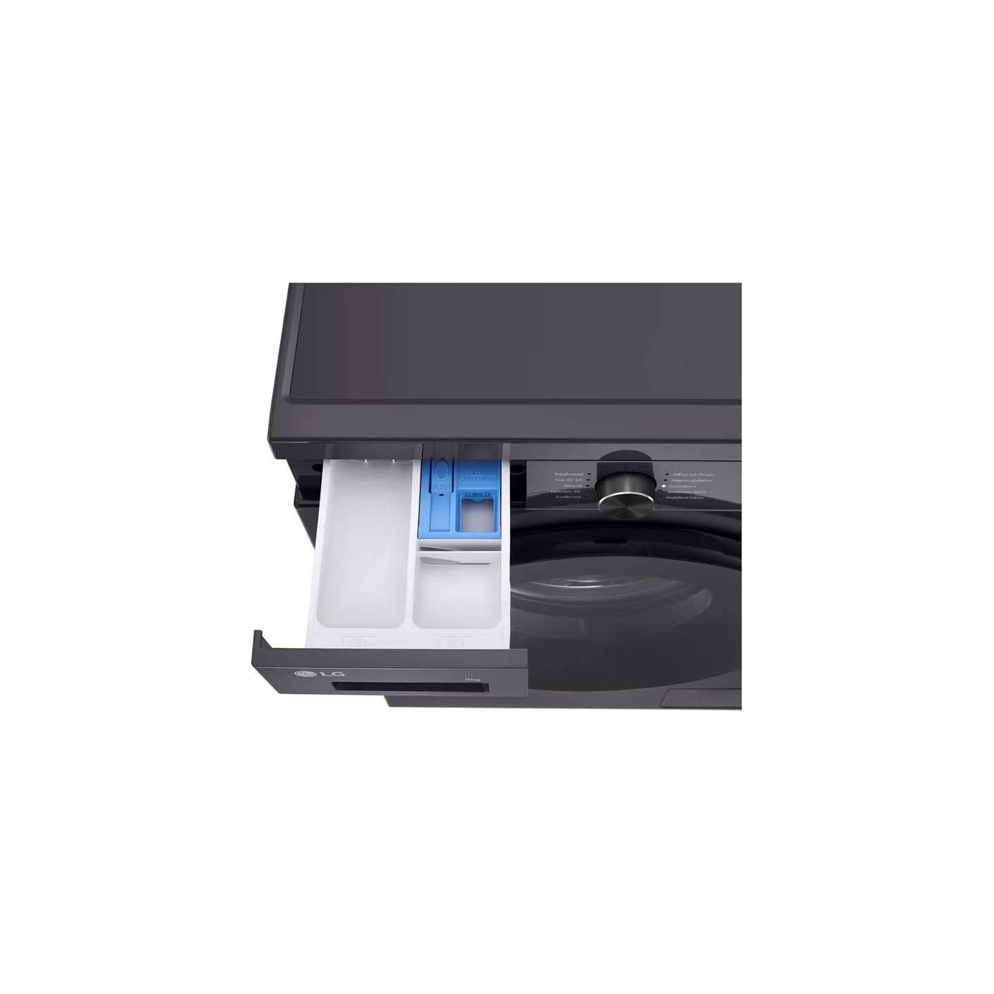 LG Washing machine | F4X1009NMB | Energy efficiency class A | Front loading | Washing capacity 9 kg | 1400 RPM | Depth 55 cm | W