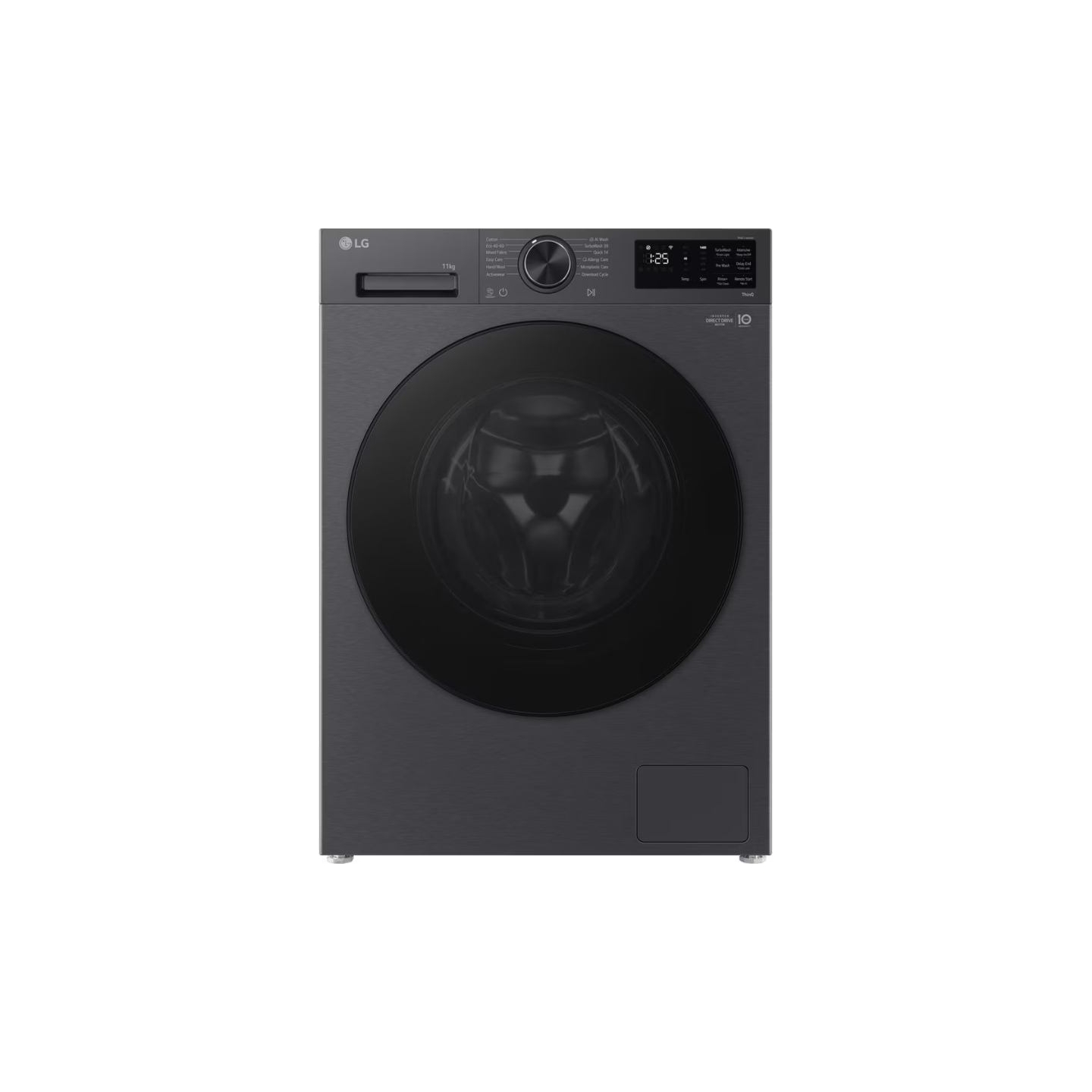 LG Washing machine | F4X5011TBB | Energy efficiency class A | Front loading | Washing capacity 11 kg | 1400 RPM | Depth 57 cm | 