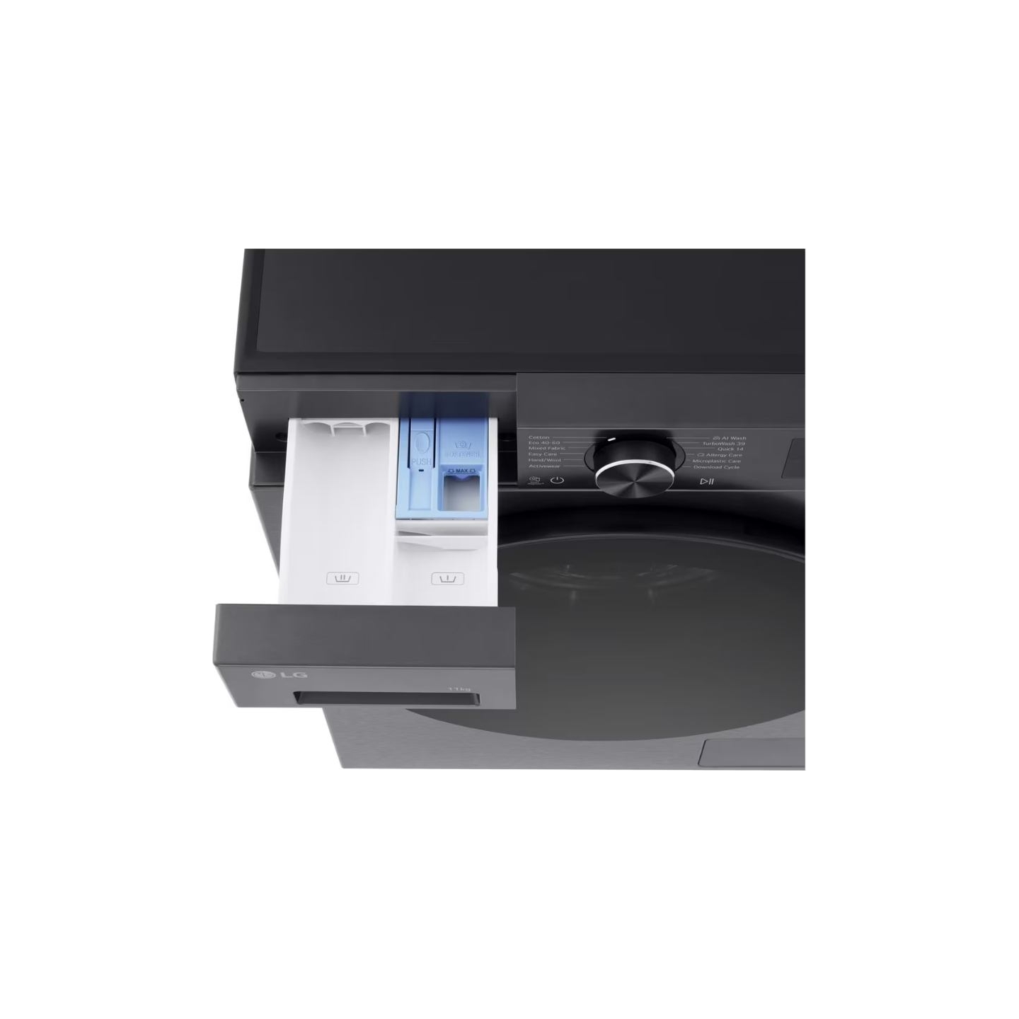 LG Washing machine | F4X5011TBB | Energy efficiency class A | Front loading | Washing capacity 11 kg | 1400 RPM | Depth 57 cm | 