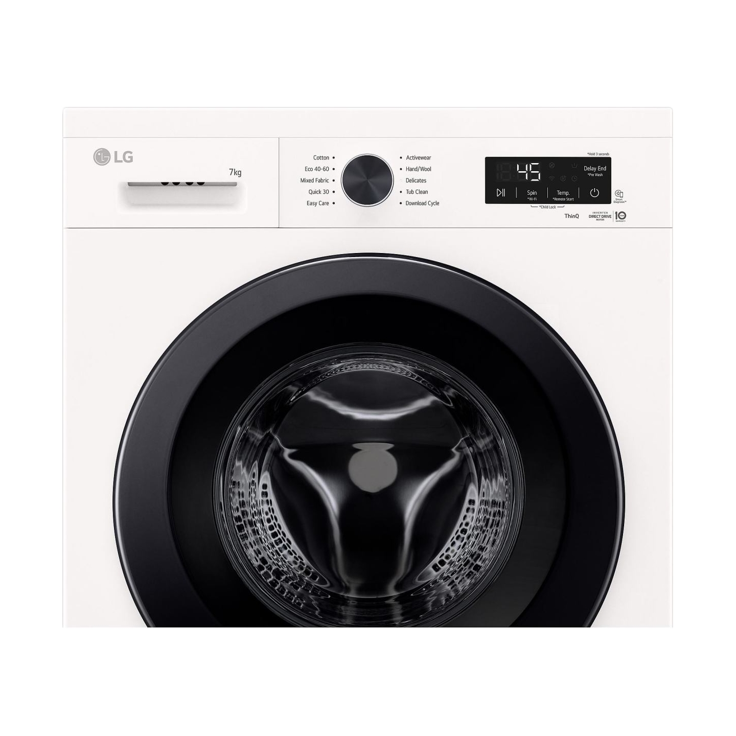 LG F2X10S7NWK | Washing Machine | Energy efficiency class A | Front loading | Washing capacity 7 kg | 1200 RPM | Depth 44 cm | W