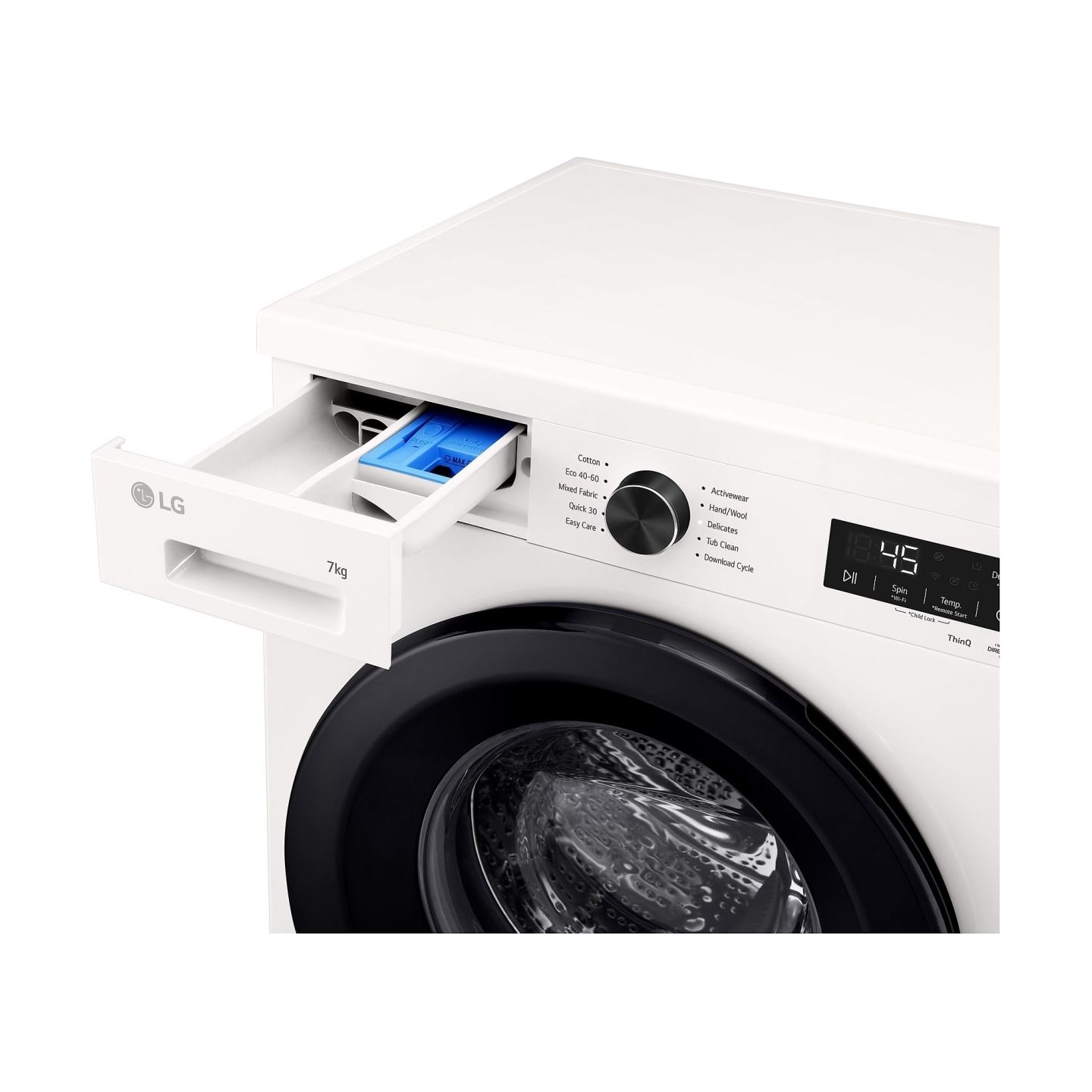 LG F2X10S7NWK | Washing Machine | Energy efficiency class A | Front loading | Washing capacity 7 kg | 1200 RPM | Depth 44 cm | W