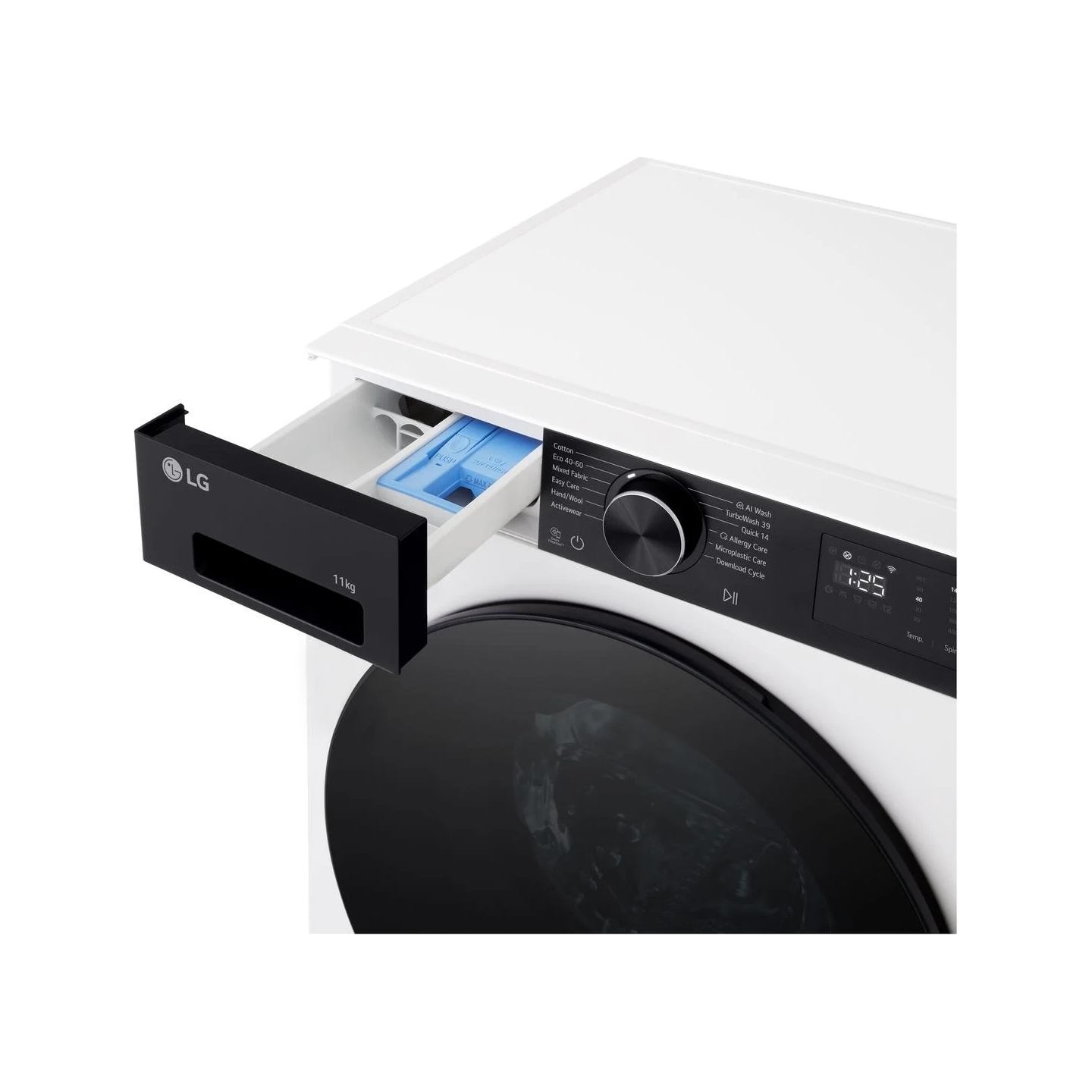 LG Washing machine | F4X5011TKB | Energy efficiency class A | Front loading | Washing capacity 11 kg | 1400 RPM | Depth 57 cm | 