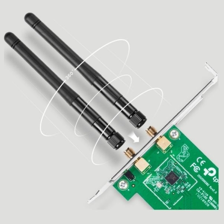 Tp-Link TL-WN881ND PCI Express Adapter, 2.4GHz, 802.11n, 300Mbps, 1xDetachable antenna 2dBi