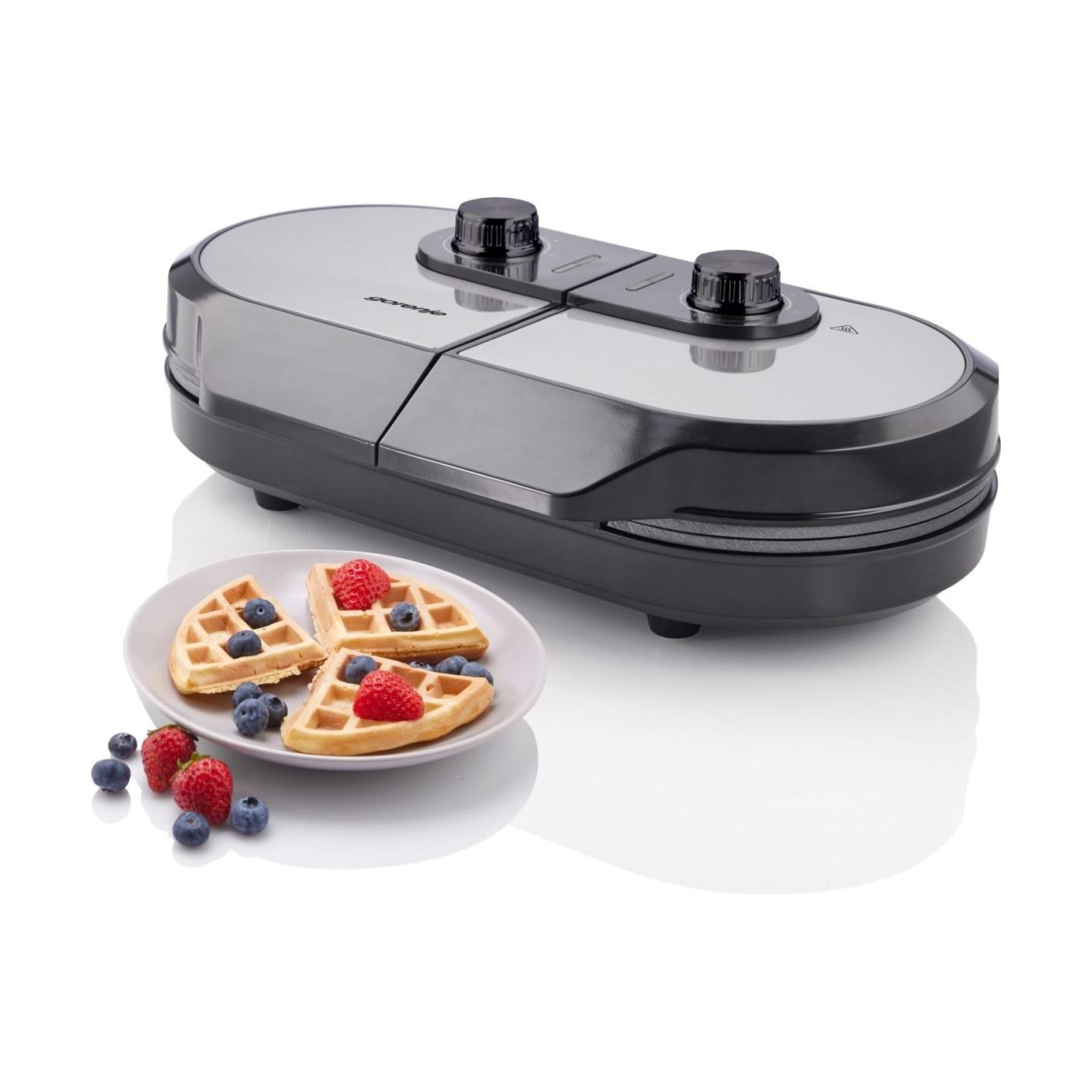 Gorenje | Mini Grill, Waffle plate | WM1400SB | Electric Grill | 1400 W | Diameter 18 cm | Black