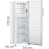 Gorenje FN617EEW5 | Energy efficiency class E | Upright | Free standing | Height 172 cm | Total net capacity 240 L | No Frost sy