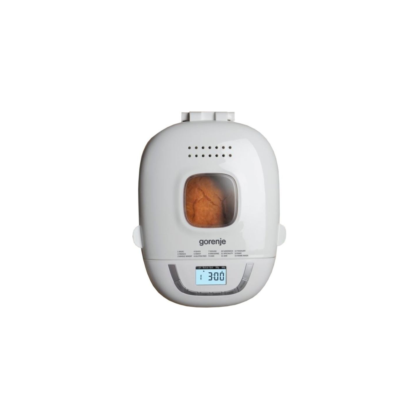 Gorenje | Bread maker | BM910WII | Power 550 W | Number of programs 15 | Display LCD | White