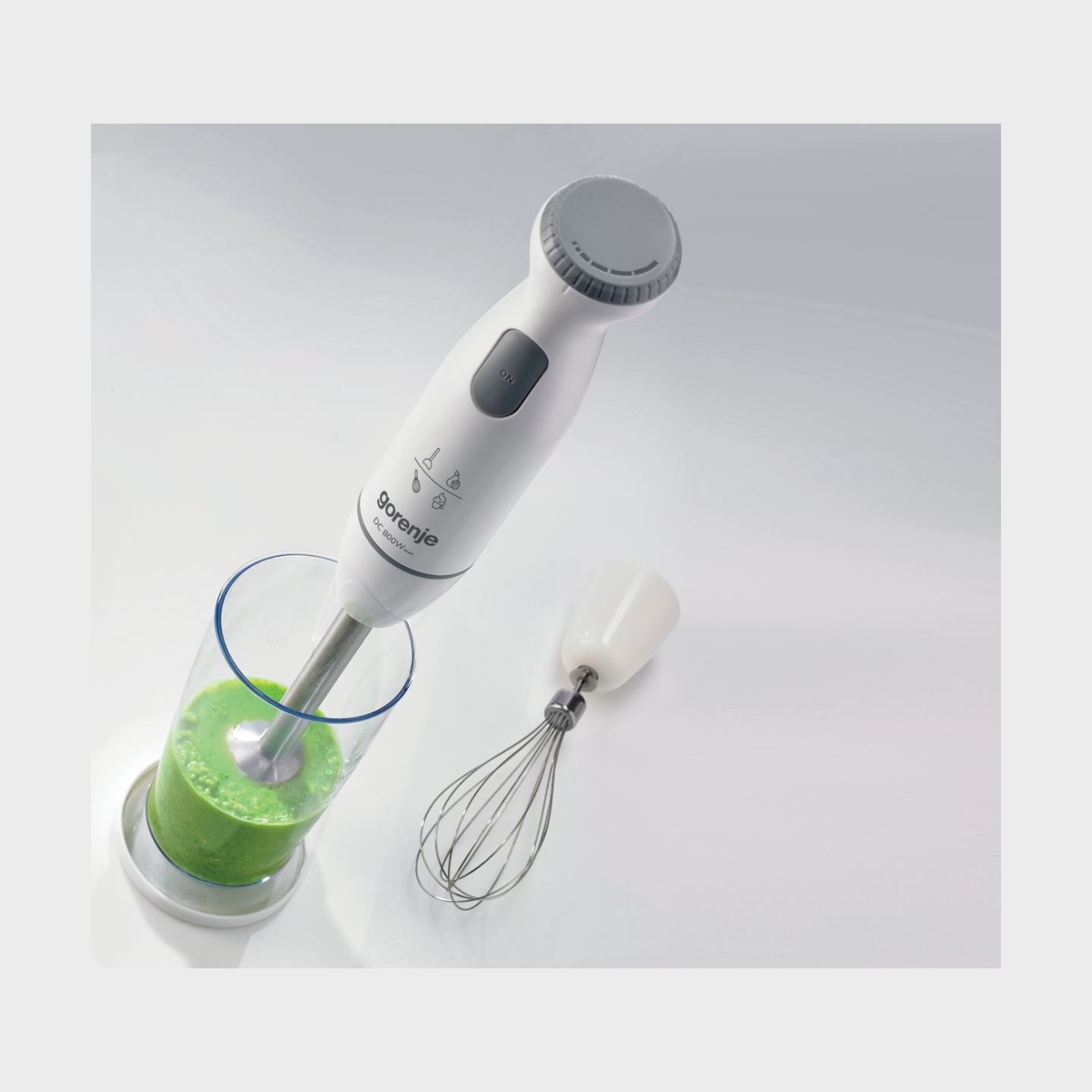 Gorenje Hand blender | HBC802QW | Hand Blender | 800 W | Jar material Plastic | Jar capacity 0.5 L | White