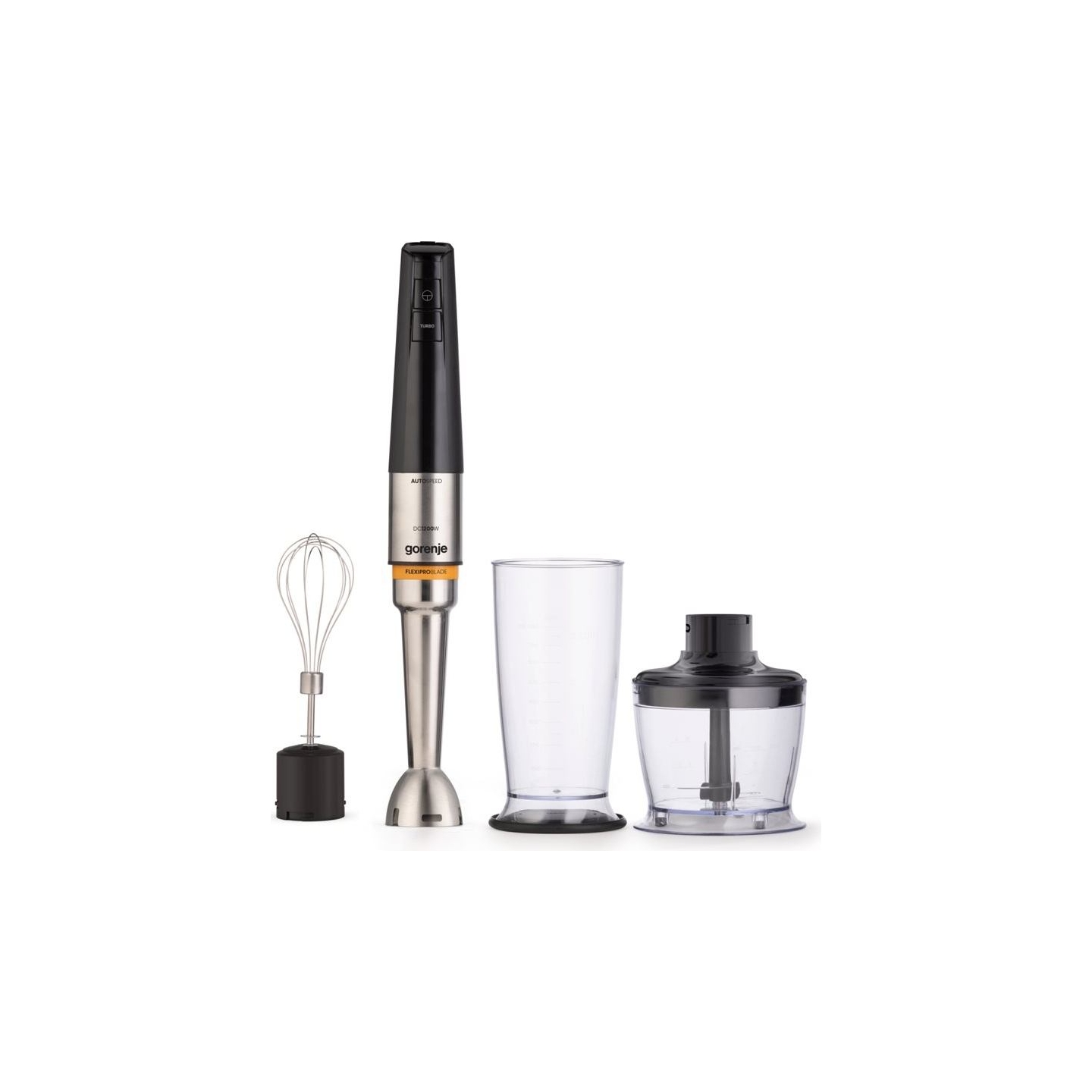 Gorenje HBX1200EB | 1200 W | Hand Blender | Jar material Plastic | Jar capacity 0.8 L | Stainless steel