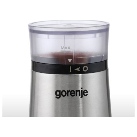 Gorenje | Coffee grinder | SMK150E | 150 W | Coffee beans capacity 60 g | Lid safety switch | Stainless steel