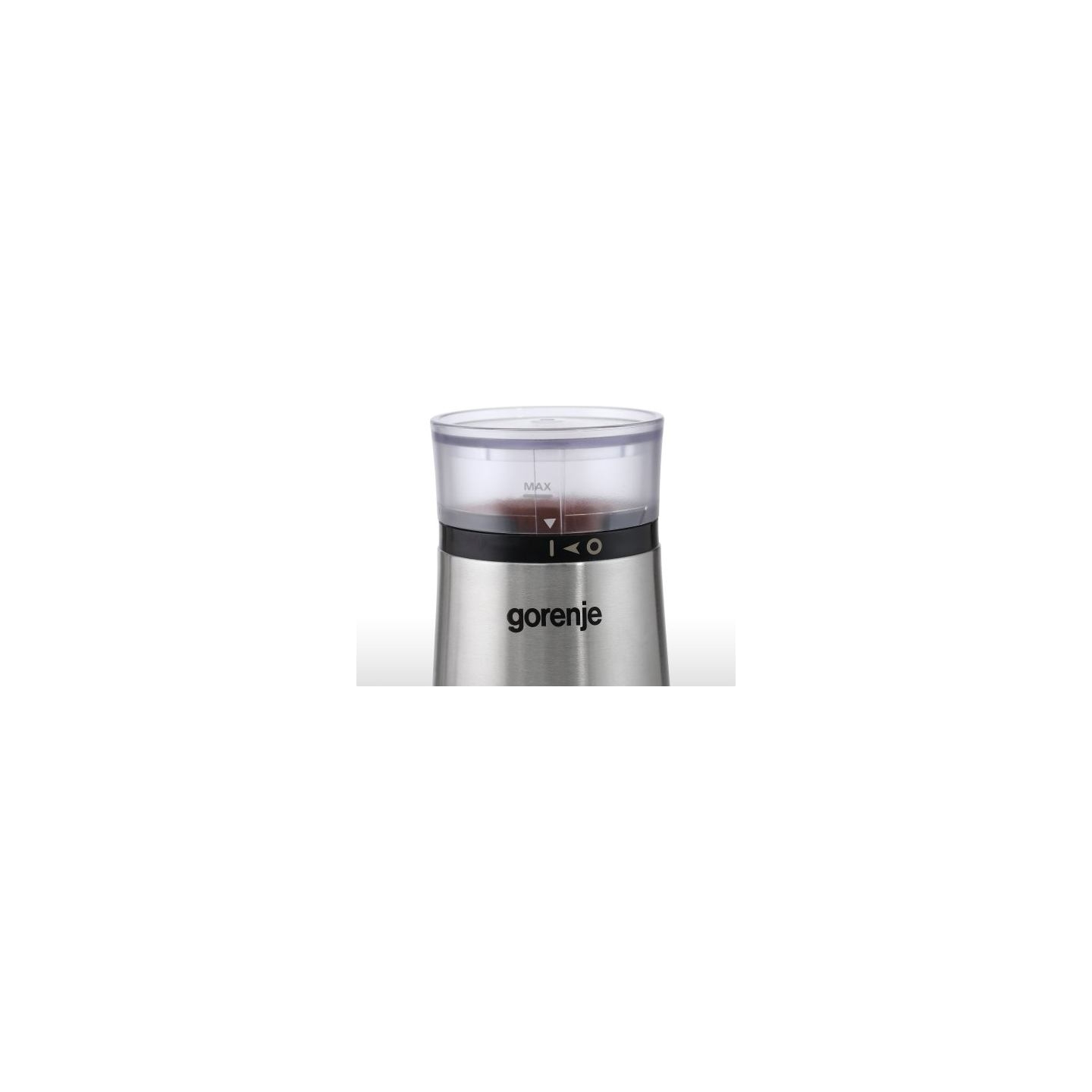 Gorenje | Coffee grinder | SMK150E | 150 W | Coffee beans capacity 60 g | Lid safety switch | Stainless steel