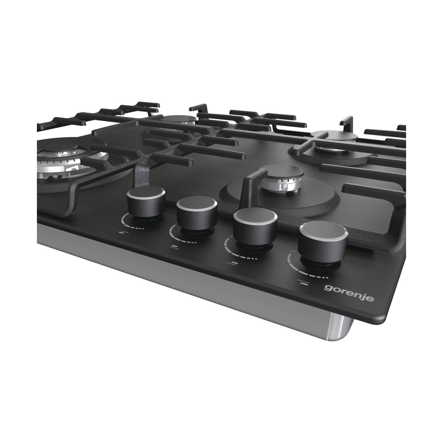 Gorenje | Hob | GW642AB | Gas | Number of burners/cooking zones 4 | Rotary knobs | Black