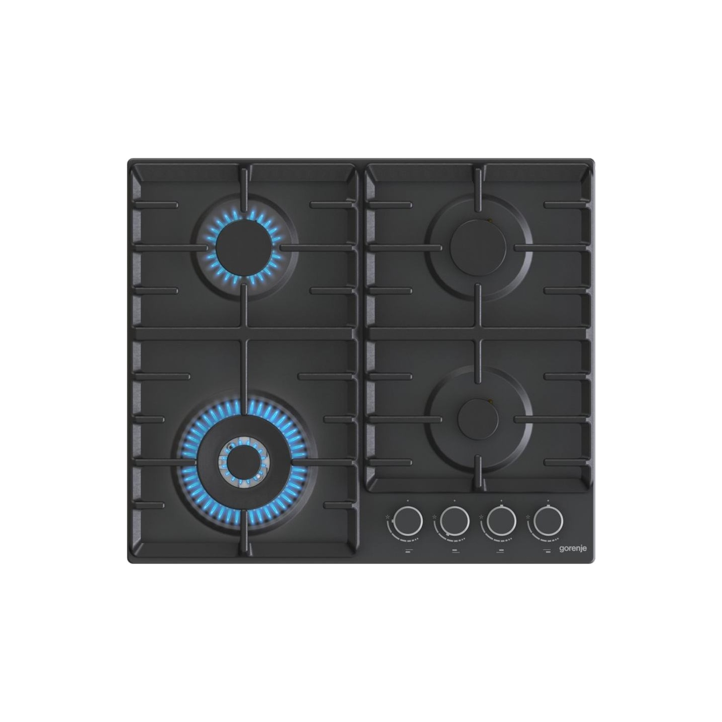 Gorenje | Hob | GW642AB | Gas | Number of burners/cooking zones 4 | Rotary knobs | Black