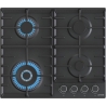 Gorenje | Hob | GW642AB | Gas | Number of burners/cooking zones 4 | Rotary knobs | Black
