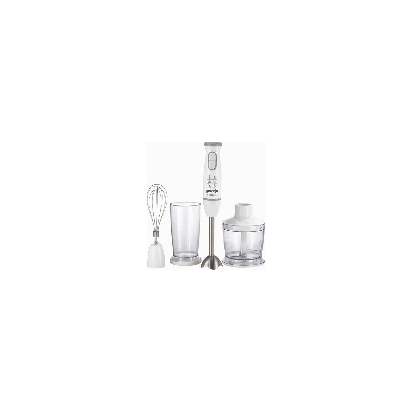Gorenje | Blender | HBC564QW | Hand Blender | 560 W | Number of speeds Variable | Chopper | White
