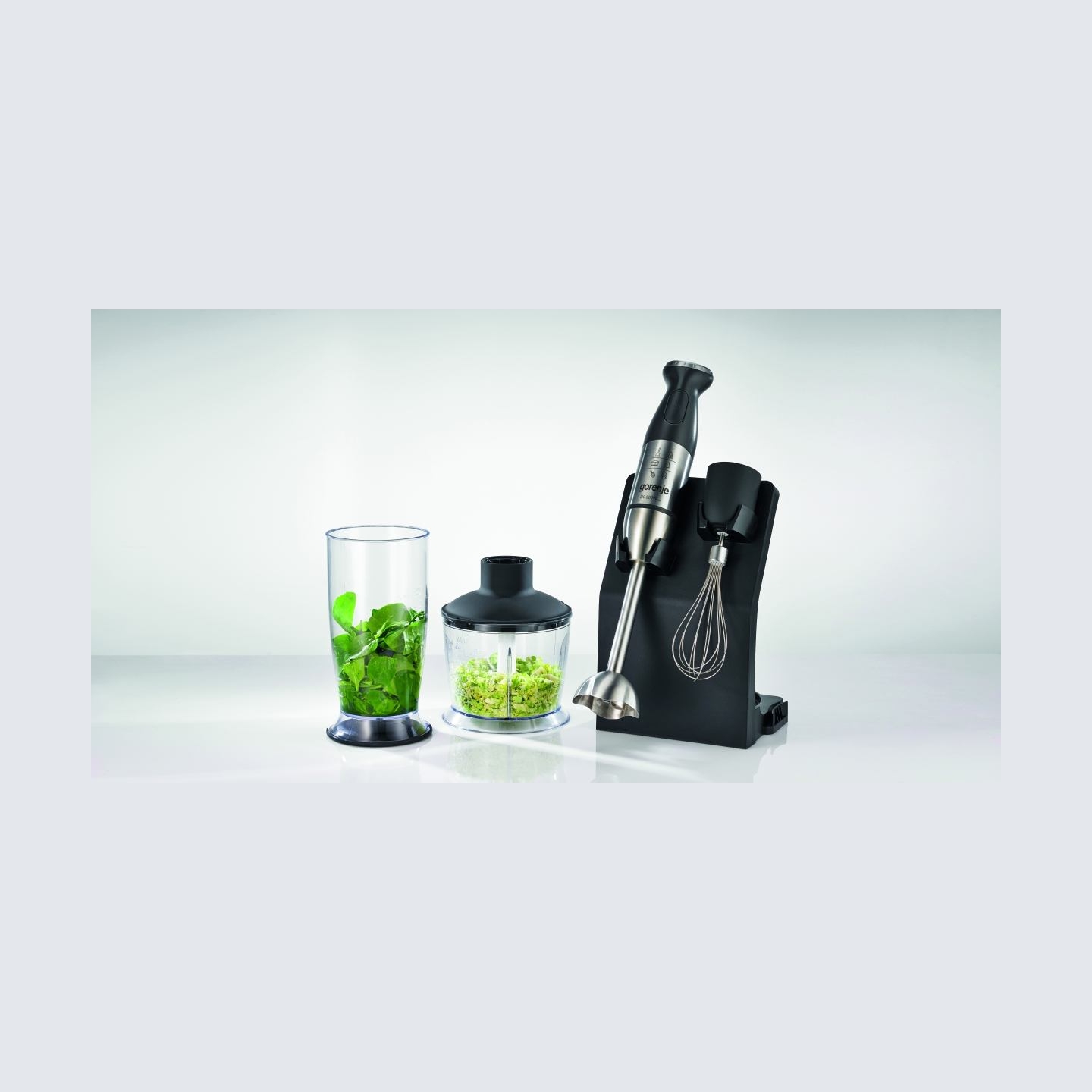 Gorenje | Blender | HBC807QB | Hand Blender | 800 W | Number of speeds Variable | Chopper | Black