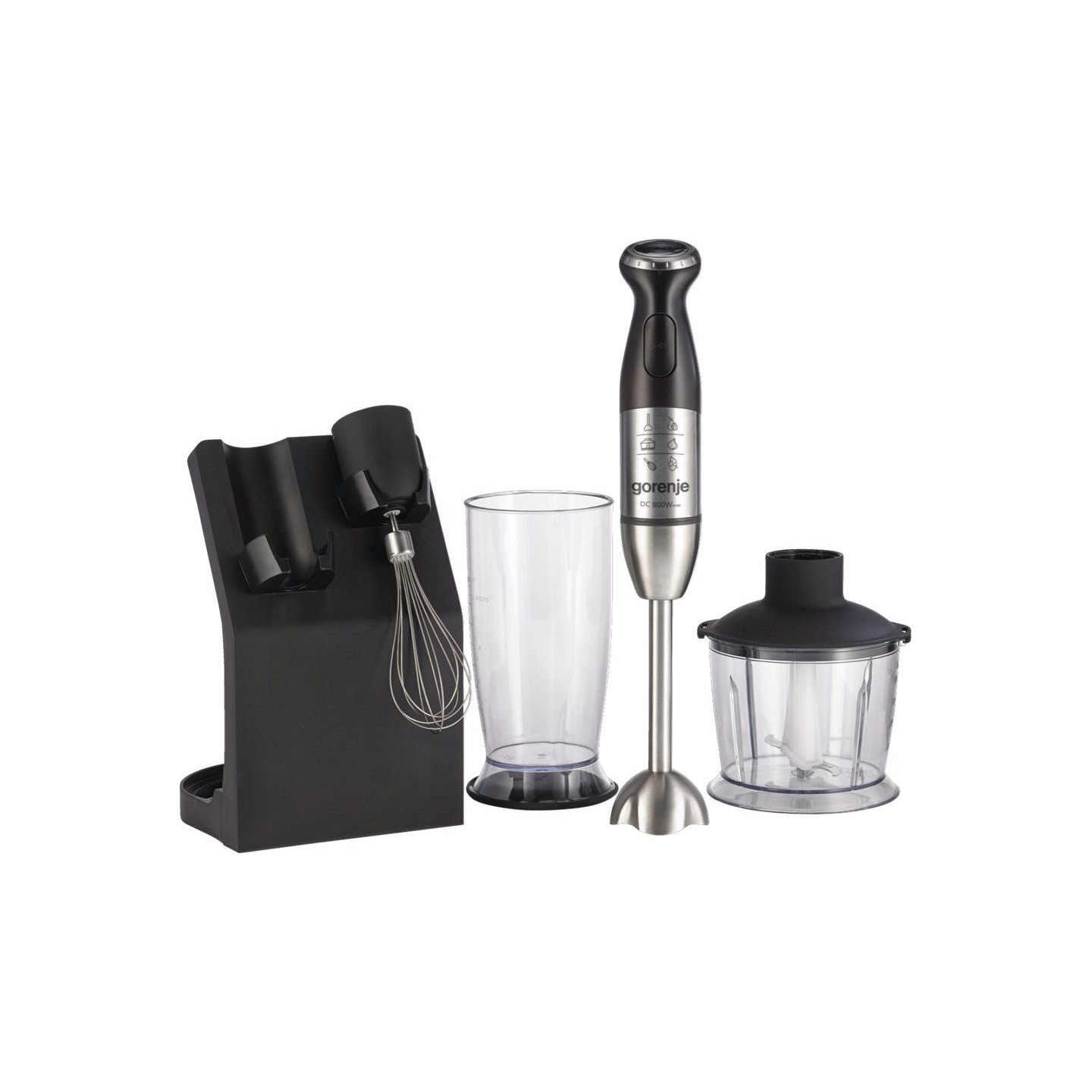 Gorenje | Blender | HBC807QB | Hand Blender | 800 W | Number of speeds Variable | Chopper | Black