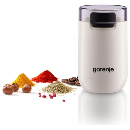 Gorenje | Coffee Grinder | SMK150SW | 150 W | Coffee beans capacity 45 g | Lid safety switch | White