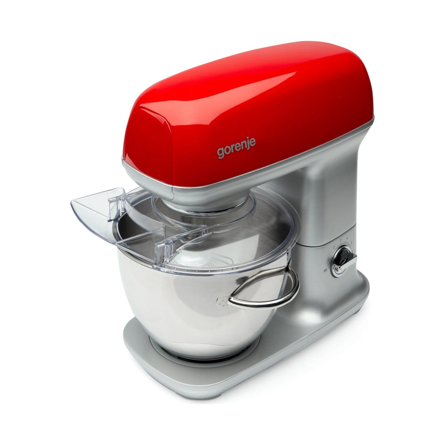Gorenje | Kitchen machine | MMC1000RLR | 1000 W | Number of speeds 7 | Bowl capacity 4.5 L | Meat mincer | Stainless Steel/Red