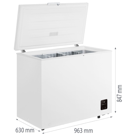 Gorenje Freezer | FH25EAW | Energy efficiency class E | Chest | Free standing | Height 84.7 cm | Total net capacity 248 L | Whit