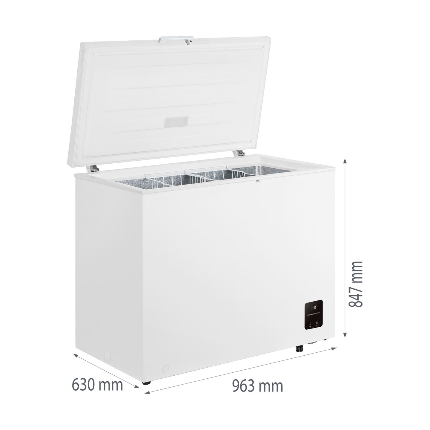 Gorenje Freezer | FH25EAW | Energy efficiency class E | Chest | Free standing | Height 84.7 cm | Total net capacity 248 L | Whit