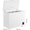 Gorenje Freezer | FH25EAW | Energy efficiency class E | Chest | Free standing | Height 84.7 cm | Total net capacity 248 L | Whit