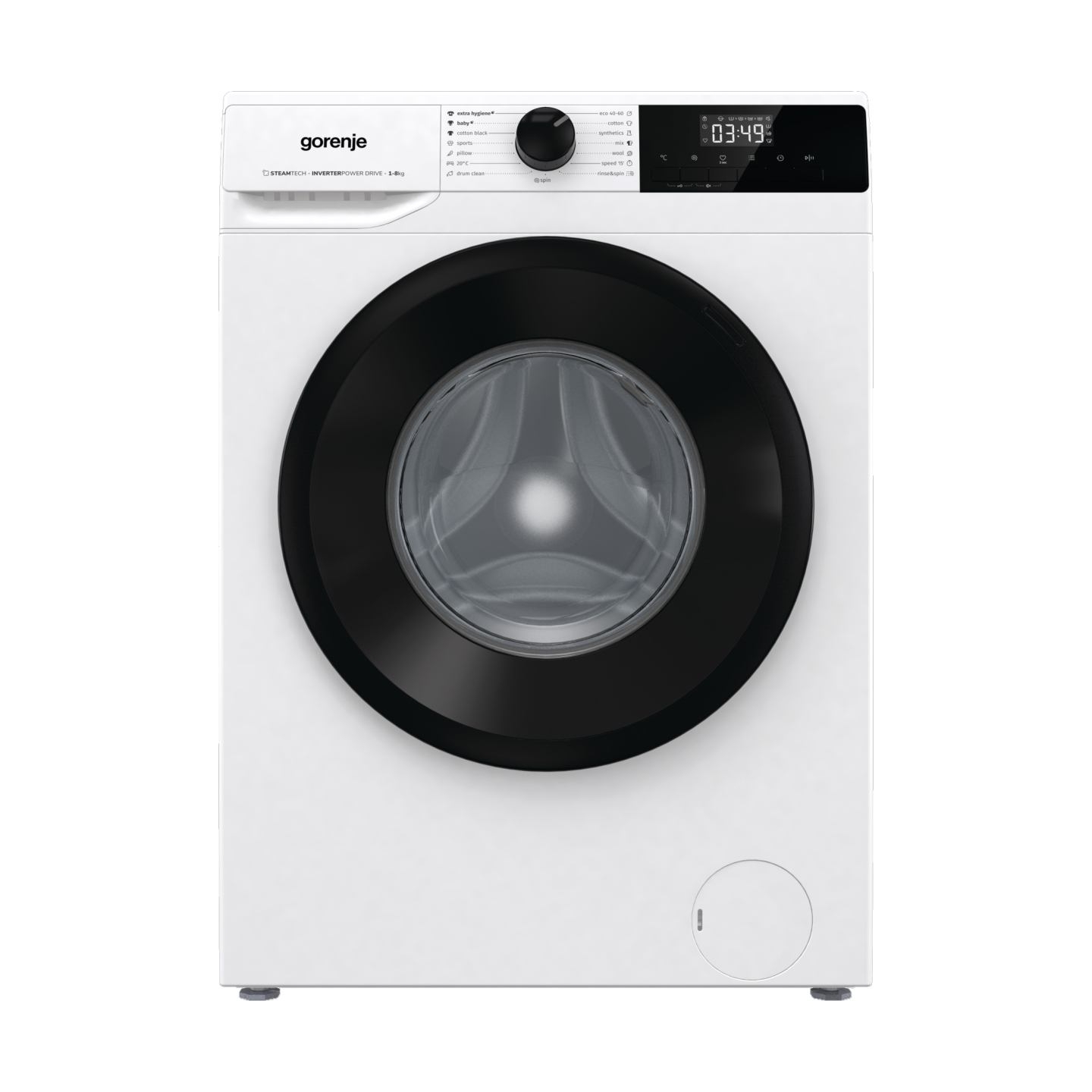 Gorenje | Washing Machine | W11NHPI84AS | Energy efficiency class A | Front loading | Washing capacity 8 kg | 1400 RPM | Depth 5