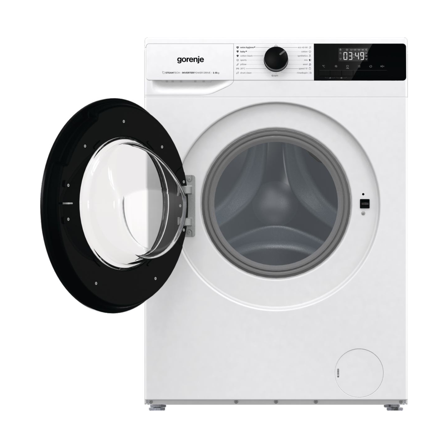 Gorenje | Washing Machine | W11NHPI84AS | Energy efficiency class A | Front loading | Washing capacity 8 kg | 1400 RPM | Depth 5