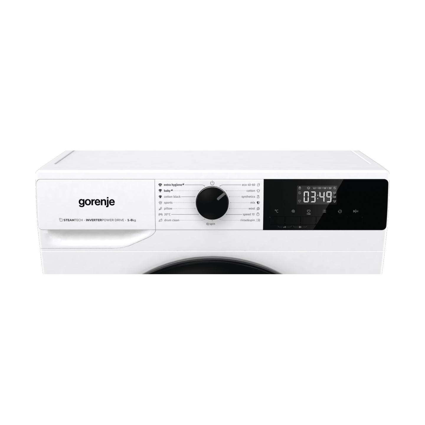 Gorenje | Washing Machine | W11NHPI84AS | Energy efficiency class A | Front loading | Washing capacity 8 kg | 1400 RPM | Depth 5
