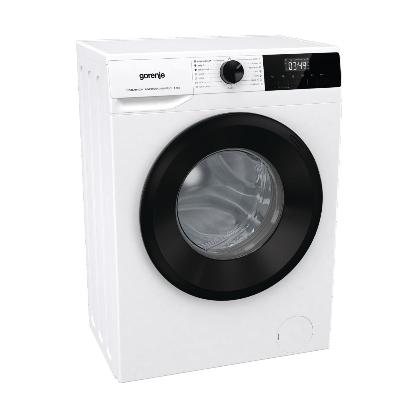 Gorenje | Washing Machine | W11NHPI84AS | Energy efficiency class A | Front loading | Washing capacity 8 kg | 1400 RPM | Depth 5