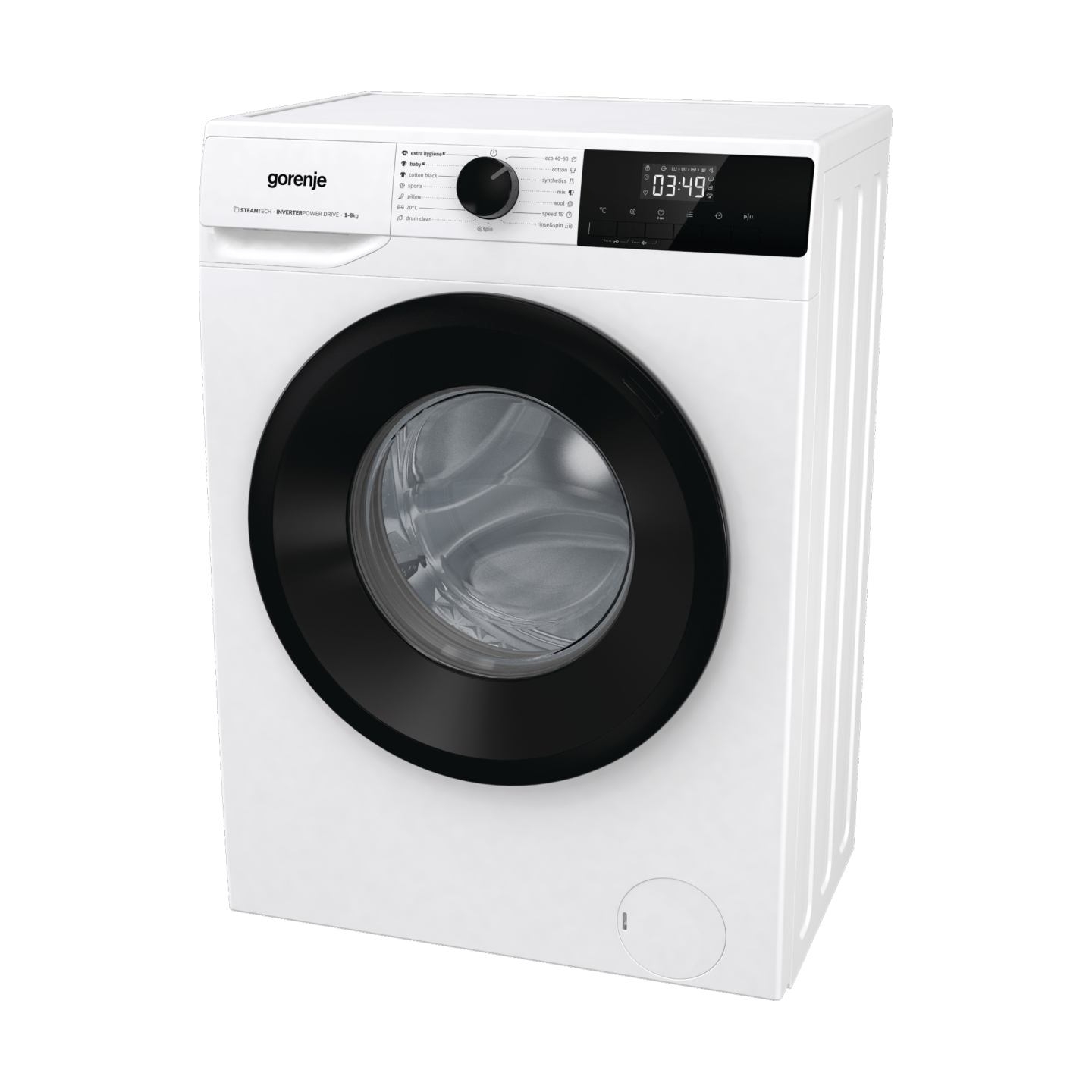 Gorenje | Washing Machine | W11NHPI84AS | Energy efficiency class A | Front loading | Washing capacity 8 kg | 1400 RPM | Depth 5