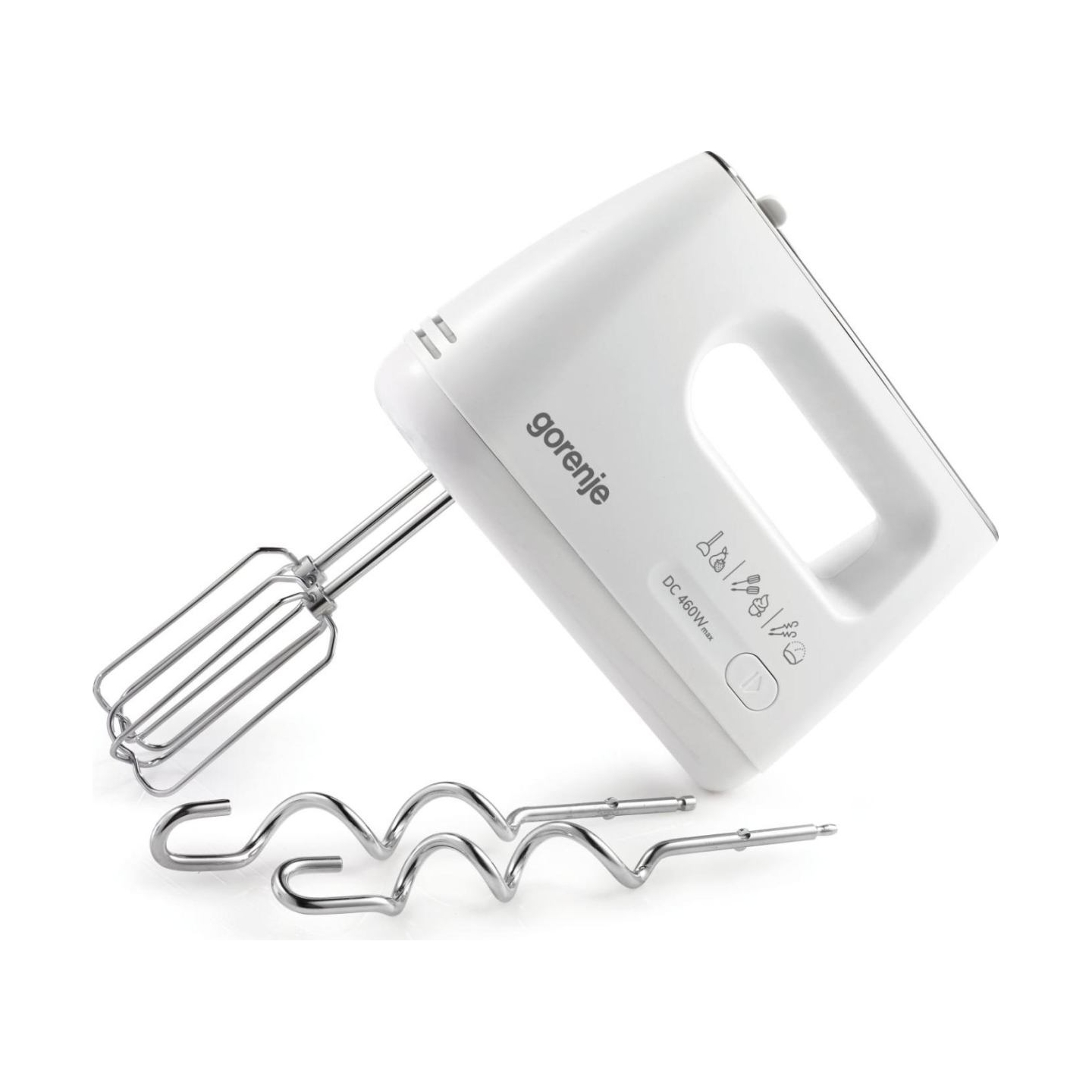 Gorenje | Hand Mixer | M460CDC | Hand Mixer | 460 W | Number of speeds 5 | Turbo mode | White