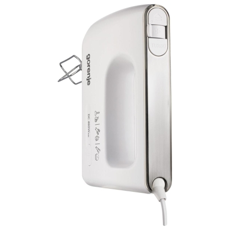 Gorenje | Hand Mixer | M460CDC | Hand Mixer | 460 W | Number of speeds 5 | Turbo mode | White