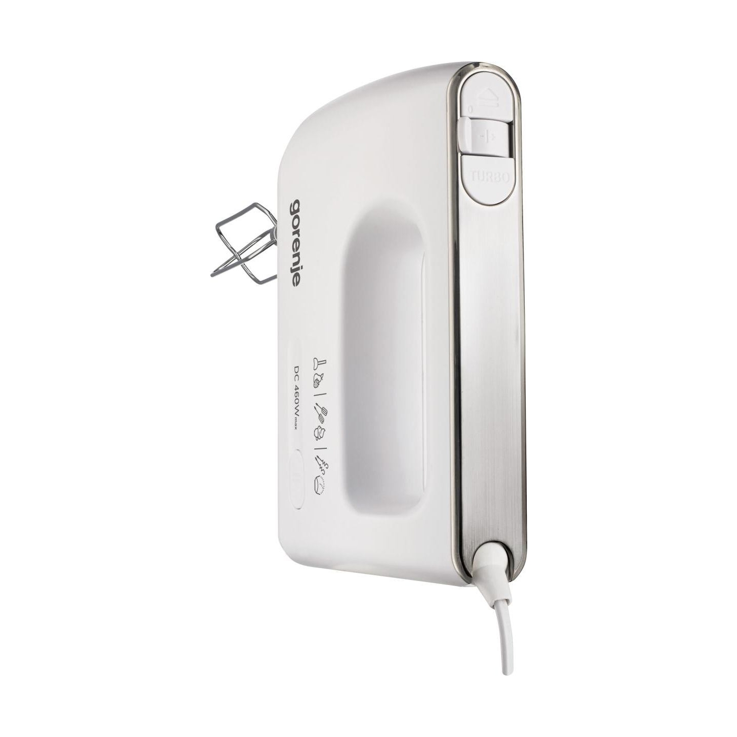 Gorenje | Hand Mixer | M460CDC | Hand Mixer | 460 W | Number of speeds 5 | Turbo mode | White