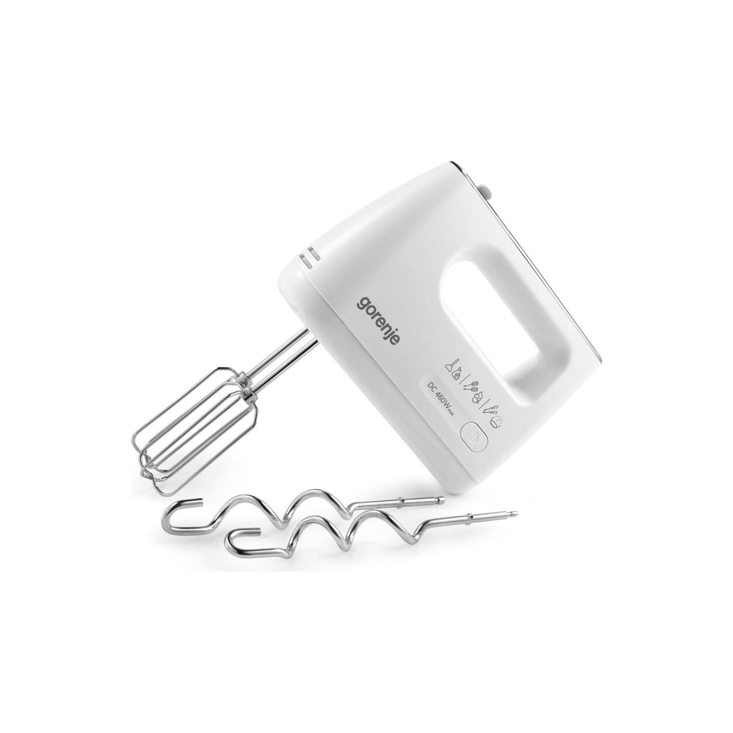 Gorenje | Hand Mixer | M460CDC | Hand Mixer | 460 W | Number of speeds 5 | Turbo mode | White