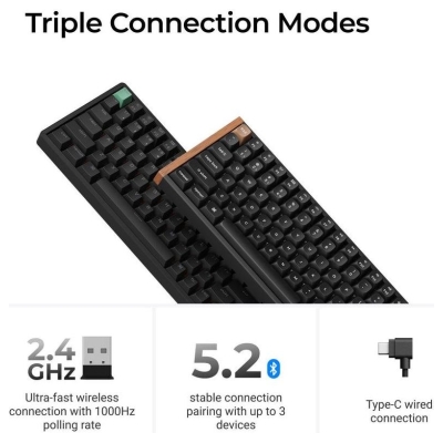 Keychron KEYBOARD WRL K4 HE STANDARD ED/BLACK K4H-J1 KEYCHRON