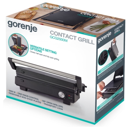 Gorenje Multifunctional Grill | GCG2000M | Grill | Black