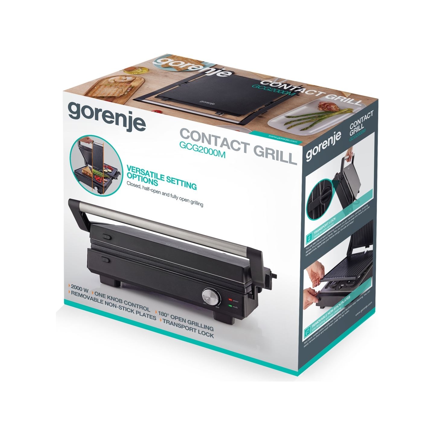 Gorenje Multifunctional Grill | GCG2000M | Grill | Black