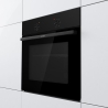 Gorenje Oven | BO6615E01B | 60 L | Electric | EnamelClean | Push pull buttons | Convection | Height 59.5 cm | Width 59.5 cm | Bl
