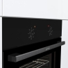 Gorenje Oven | BO6615E01B | 60 L | Electric | EnamelClean | Push pull buttons | Convection | Height 59.5 cm | Width 59.5 cm | Bl