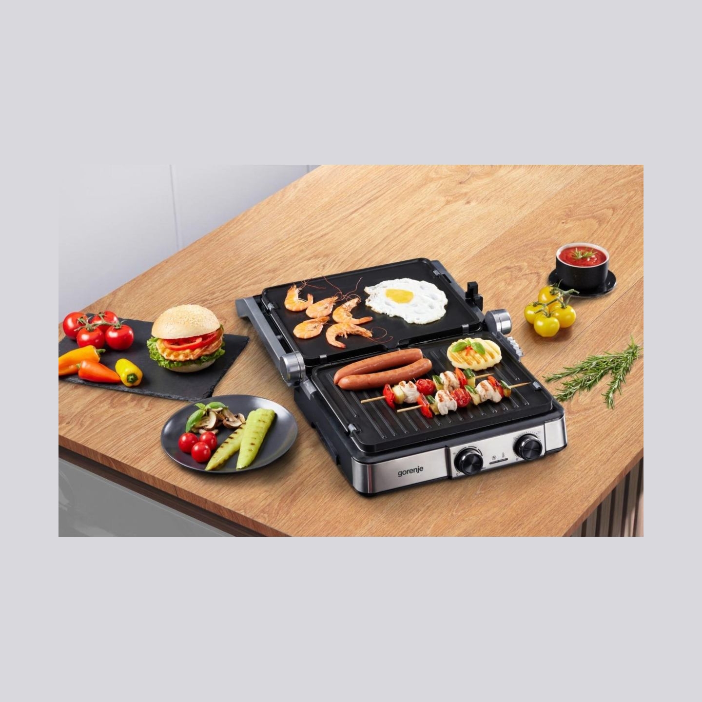 Gorenje Grill | GCG2000MT | 2000 W | Table | Black