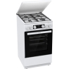 Gorenje GK5C42WF-B | Cooker | Hob type Gas | Oven type Electric | White | Width 50 cm | Grilling | Depth 59.4 cm | 70 L