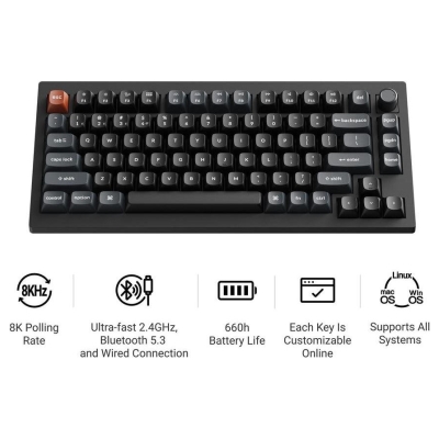 Keychron KEYBOARD WRL V1 ULTRA/BLACK V1U-D4 KEYCHRON