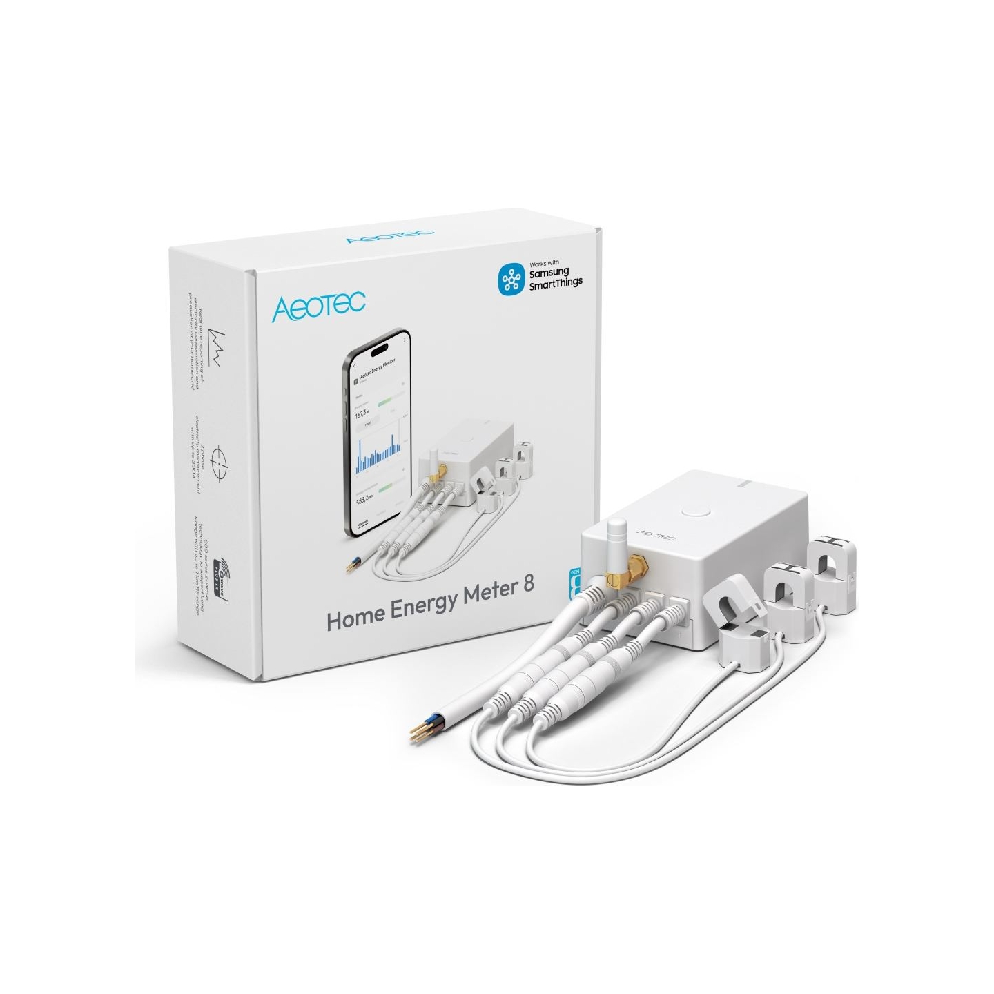 Aeotec Home Energy Meter 8 - Three Clamps 60A, Z-Wave